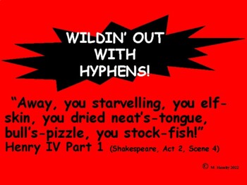 Preview of Wildin' Out with Hyphens: Make Your Own Hyphens (Get 'Em!)