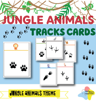 Wildlife Animal Tracks Flashcards, Animals footprint cards | TPT
