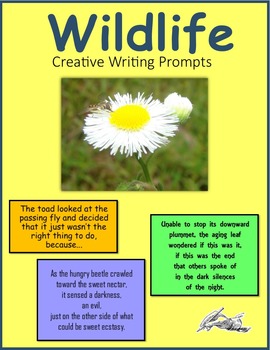 Preview of Wildlife Creative Writing Prompts - Write a story