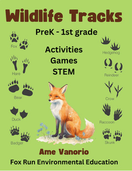 Preview of Wildlife Tracks PreK - 1 Learning Adventure: Identify 15 Animal Footprints