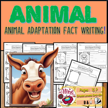 Preview of Wildlife Wonders: Explore Animal Adaptations with Engaging Research Worksheets!