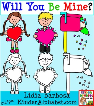 Preview of Will You Be Mine- Clip Art for Teachers