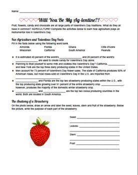 Preview of Will You Be My Ag-lentine? Valentine's Day Agriculture Activity