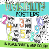 Will it Divide? Divisibility Rule Posters in Color and Bla