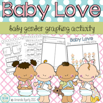 Preview of BABY LOVE baby gender graph activity