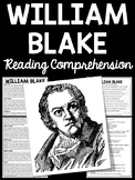 Poet William Blake Biography Reading Comprehension Worksheet