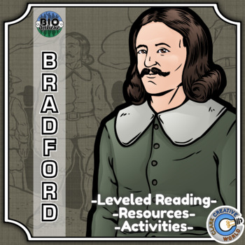 Preview of William Bradford Biography - Reading, Digital INB, Slides & Activities