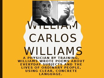 Preview of William Carlos William PowerPoint