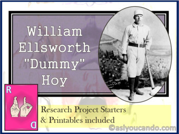 Preview of William Ellsworth “Dummy” Hoy Biography