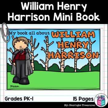 Preview of William Henry Harrison Mini Book for Early Readers: Presidents' Day