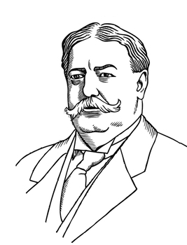 Preview of William Howard Taft 4 PDFs  poster print and color 14x18, 21x27, 28x36, 35x44