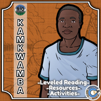 Preview of William Kamkwamba Biography - Reading, Digital INB, Slides & Activities
