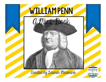 Preview of William Penn Mini-Book: FREEBIE!