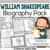William Shakespeare Biography Pack - Digital Biography Act