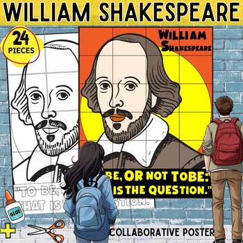 Preview of William Shakespeare Collaborative Poster Mural Project Bulletin Board