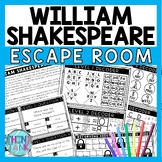 William Shakespeare Escape Room - Task Cards - Reading Com