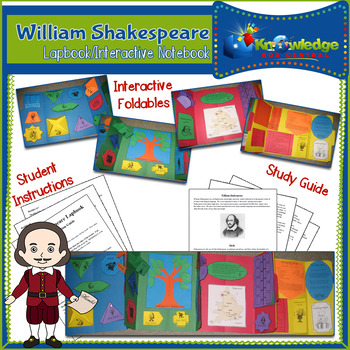 Preview of William Shakespeare Lapbook / Interactive Notebook