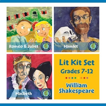 Preview of William Shakespeare Lit Kit Set - Gr. 7-12