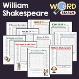 William Shakespeare Literature Word Search Puzzle Vocabula