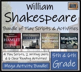 William Shakespeare Mega Bundle of Play Scripts & Activiti