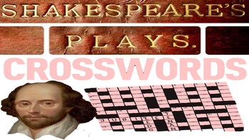 Preview of William Shakespeare Plays - 33 Crossword Puzzles