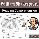 William Shakespeare Reading Comprehension for K-2 | Nation