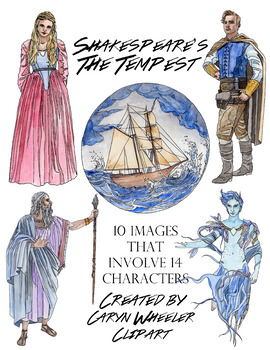 Preview of William Shakespeare's, The Tempest Clipart Package