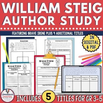 Preview of William Steig Author Study Bundle in Digital and PDF