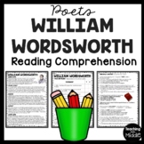 Poet William Wordsworth Biography Reading Comprehension Worksheet