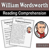 William Wordsworth Reading Comprehension for 4th/6th | Nat