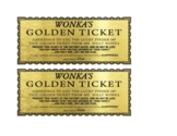 Willy Wonka Golden Ticket