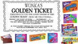 Willy Wonka Valentines and Golden Ticket