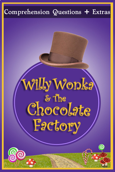 Preview of Willy Wonka and the Chocolate Factory Movie Guide + Activities - (Color + B/W)