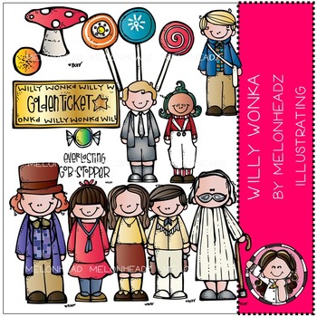 Preview of Willy Wonka clip art - COMBO PACK- by Melonheadz