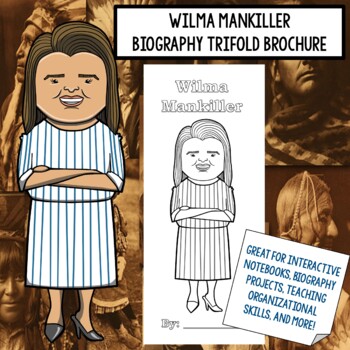 Preview of Wilma Mankiller Biography Trifold Graphic Organizer