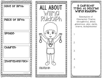 Wilma Rudolph - African American Research Project Interactive Notebook