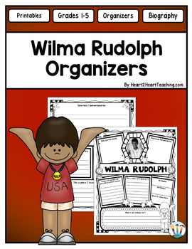 Preview of Wilma Rudolph Research Report Project Template for Black History Month Writing