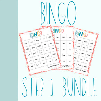 Wilson Reading Bingo Game Step 1 Bundle by Small Group Success | TPT