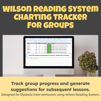 Preview of Wilson Reading System Charting Tracker