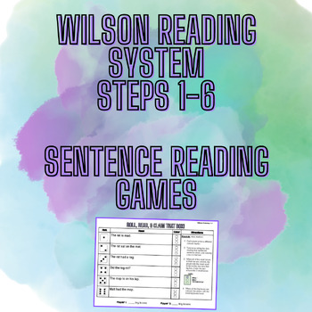 Preview of Wilson Reading System Sentence Reading Games (Steps 1-6)
