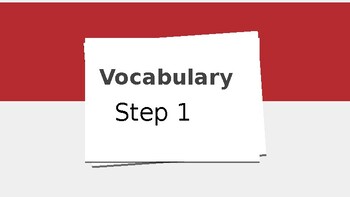 Preview of WRS Step 1 Vocabulary Slides