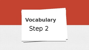 Preview of WRS Step 2 Vocabulary Slides
