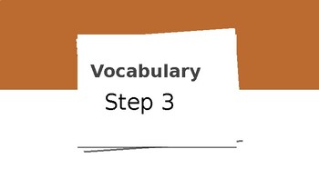 Preview of WRS Step 3 Vocabulary Slides
