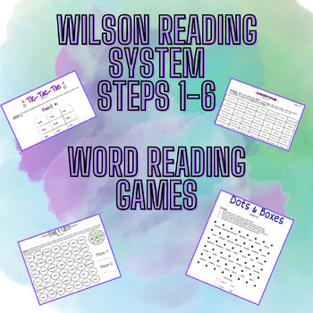 Preview of Wilson Reading System Word Reading Games (Steps 1-6)