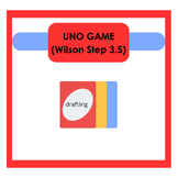 Wilson Step 3.5 Uno Game- Closed Syllable Words with -ed &