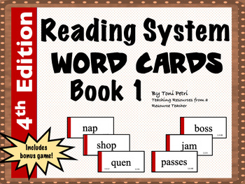 Preview of Reading System Word Cards: Book 1 (4th Edition)