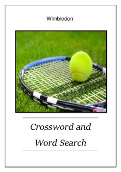 Preview of Wimbledon - Crossword Puzzle and Word Search Bell Ringer