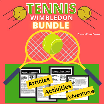Preview of Wimbledon Grand Slam TENNIS BUNDLE for Kids ~ Activities, Articles & much more!