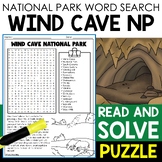 Wind Cave National Park Word Search Puzzle National Parks 