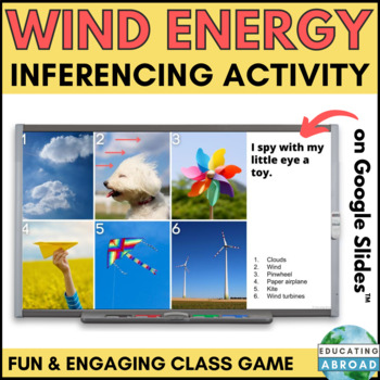 Preview of Wind Energy Activity | No Prep I Spy Science Review Game